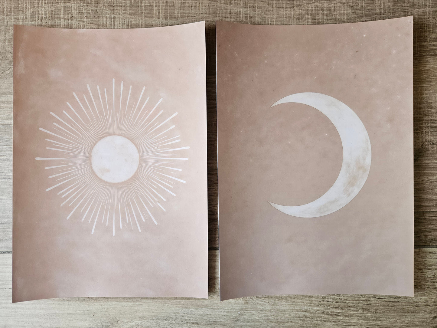 Minimalistic Sun Moon