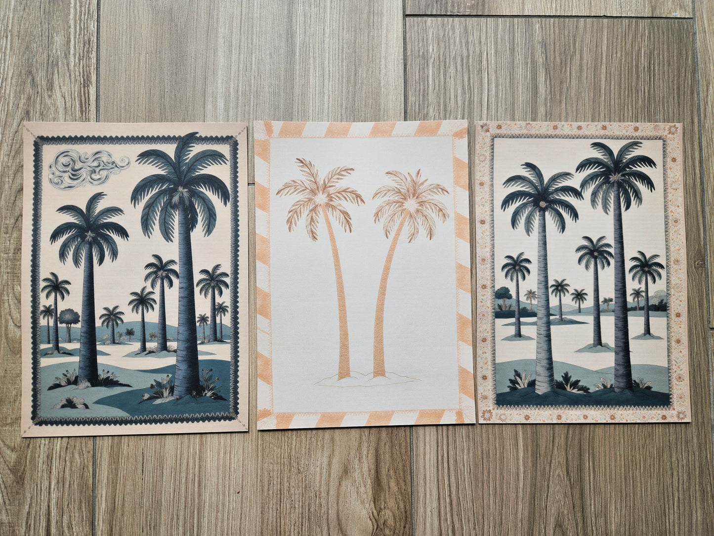 Palm Blue Orange Three