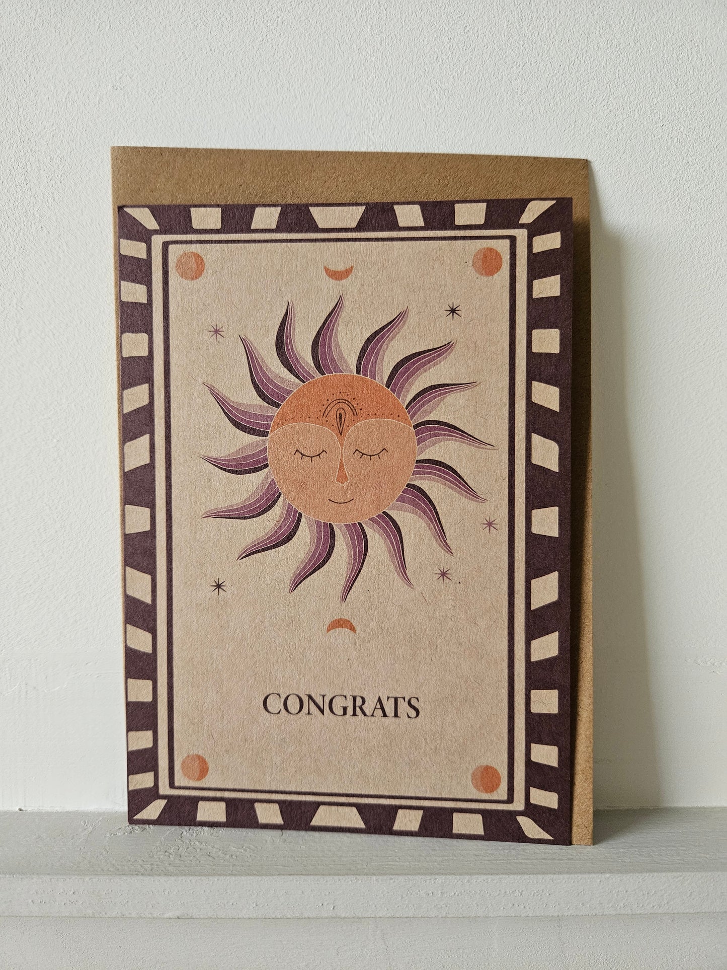 Wenskaart Sun Congrats