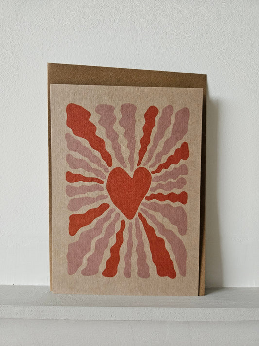 Wenskaart Craft Heart