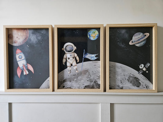 Astronaut on the moon