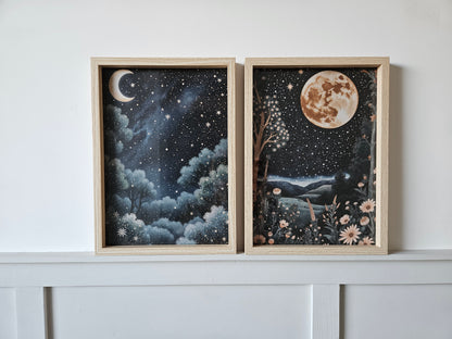 Night Landscape Trees
