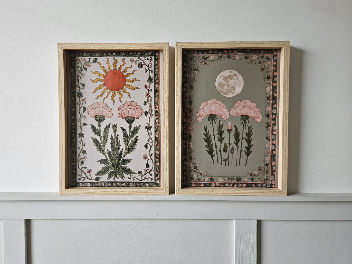 Vintage Pink Flowers