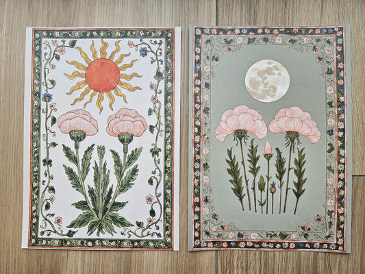 Vintage Pink Flowers
