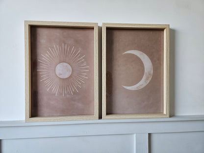 Minimalistic Sun Moon