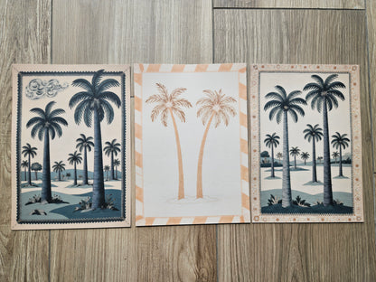 Palm Blue Orange Three