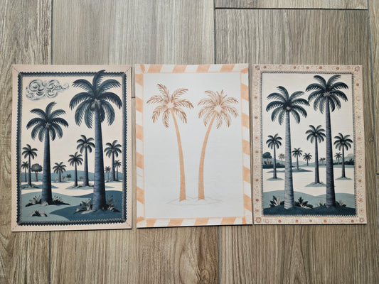 Palm Blue Orange Three