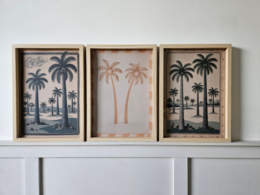 Palm Blue Orange Three